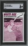 1977 Topps #559 Alan Bannister 9 card progressive proof.